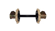 Вал Буран ведомый (направляющий) УСИЛЕННЫЙ с балансирами (4-е подшипника)