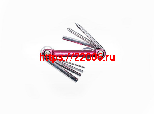 Набор шестигранников 2-3-4-5-6+2 отвертки Тайвань 3273312-2 Набор шестигранников 2-3-4-5-6+2 отвертки Тайвань 3273312-2
