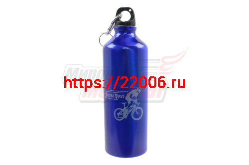 Фляжка питьевая 750 мл (алюминий),синяя Фляжка питьевая 750 мл (алюминий),синяя