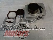 Цилиндро-поршневая группа в сборе 169FMM (246cc) h109mm p17 (CB250) (тефлоновый верх поршня)