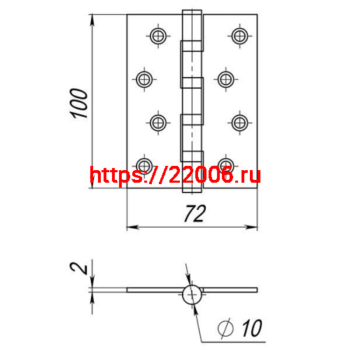 Петля Ajax (Аякс) универсальная IN4000U SSG (4B/P 100x70x2) сатин.золото фото 2 Петля Ajax (Аякс) универсальная IN4000U SSG (4B/P 100x70x2) сатин.золото фото 2