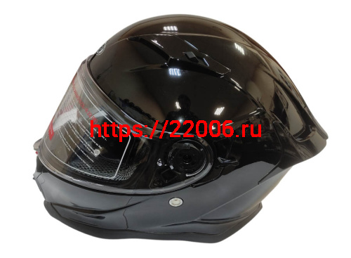 Шлем интеграл COBRA EC H153, черный глянцевый, с очками, размер S фото 4 Шлем интеграл COBRA EC H153, черный глянцевый, с очками, размер S фото 4