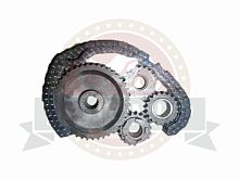 Набор  Буран звезд Зх рядных + цепь 98 зве.  Z19, Z19, Z19, Z43 В УПАКОВКЕ (КУ)