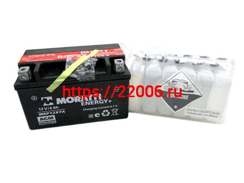 Аккумулятор Moratti YTX7A-BS (12v/6hr сухозаряженный, с электролитом) MEP12x7A Аккумулятор Moratti YTX7A-BS (12v/6hr сухозаряженный, с электролитом) MEP12x7A