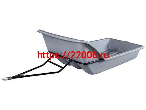 Сани - волокуши 170 высокий отбойник черные РоссПласт