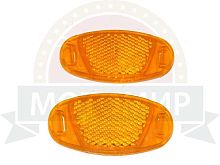 Катафот на спицы оранжевый (мал) ЛОДОЧКА  (TRB-1408A) 722A, JY254