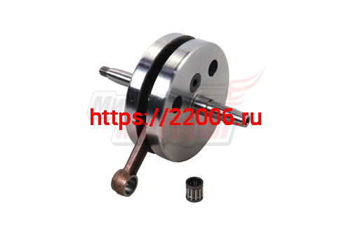 Коленвал Минск 6В (ТИП B: под 2 подш 204 + 1 подш 303 + 1 короткая шейка)