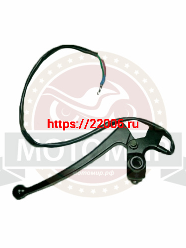 Рычаг сцепления  VORTEX CITY в сборе с кронштейном, черный под зеркала (НАБОР)