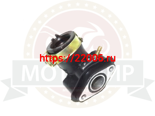 Патрубок карбюратора GY6-50/60/80 (коллектор впускной) резин. фото 2 Патрубок карбюратора GY6-50/60/80 (коллектор впускной) резин. фото 2