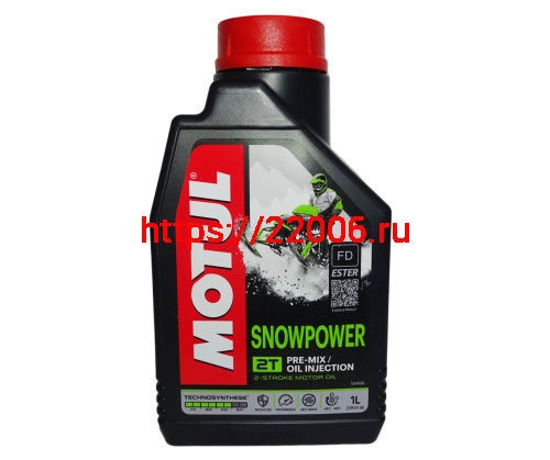 Масло MOTUL Snowpower 2Т, API TC, JASO FD - 033MOT068 синтетика для снегоходов (1литр)105887 Масло MOTUL Snowpower 2Т, API TC, JASO FD - 033MOT068 синтетика для снегоходов (1литр)105887