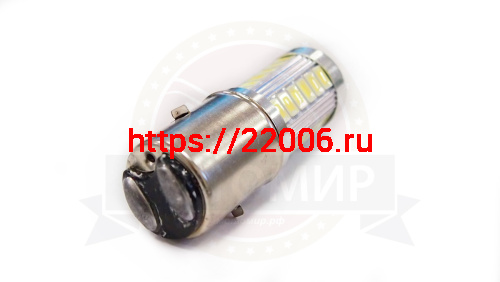 Лампа светодиодная (LED) 12V (H6) 35W (BA20D) 33SMD (НАБОР) фото 2 Лампа светодиодная (LED) 12V (H6) 35W (BA20D) 33SMD (НАБОР) фото 2