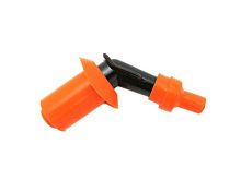 Колпачок свечи, угол 45 градусов оранжевый силикон