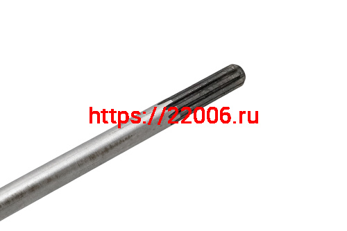 Вал штанги неразъемной мотокосы (9 шлицов с обоих сторон) (d8*1530мм) фото 3