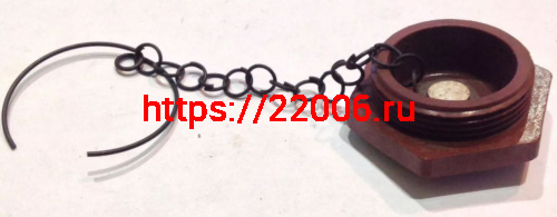 Крышка (пробка) бензобака бензопилы Дружба с цепочкой Крышка (пробка) бензобака бензопилы Дружба с цепочкой