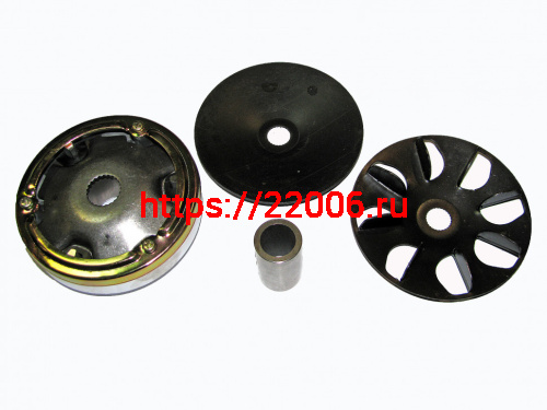 Вариатор Suzuki AD-50 в сборе (ролики, наружный шкив) Вариатор Suzuki AD-50 в сборе (ролики, наружный шкив)