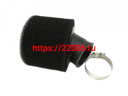 Фильтр воздушный нулевого сопротивления d-35мм 45" PITBIKE (поролон черный)