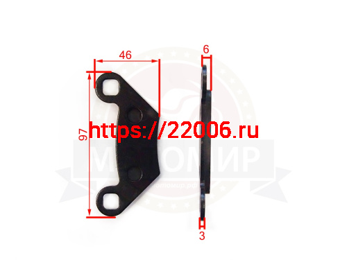 Колодки тормозные дисковые ATV POLARIS FА475 широкие 44