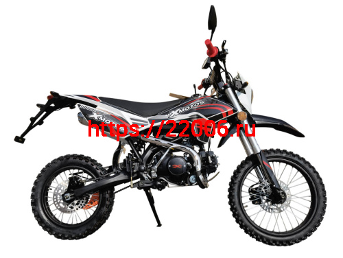 Питбайк X-MOTOS 125 17/14 BLACK (прибор. панель, светотехника)