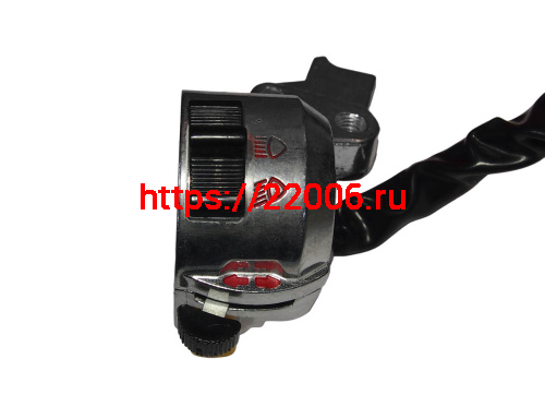 Переключатель Дельта, Zodiak, левый+правый , серебристый с проводом фото 3