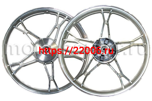 Диск колеса 17" мопед передний, литой, барабанный тормоз d-10 Диск колеса 17" мопед передний, литой, барабанный тормоз d-10