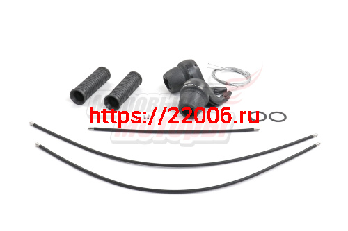 Ревошифтер 3ск+7ск.(оплетки 1х280мм и 2х500мм,ручки руля) (SFT-35)POWER